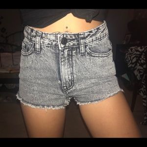 Urban Outfitter Shorts - Black/grey denim
